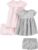 Simple Joys by Carter’s Baby Girls Short-sleeve and Sleeveless Dress Sets, Pack of 2