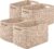OIASKET 4Packs Natural Cotton Rope Storage Baskets for Organizing Toys, Clothes, Towels & Books, Soft Versatile Organizers for Shelves, Home Decorative Bins, 13”Lx9”Wx7.8”H, Brown