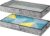 TidyCorner 2-Pack Under Bed Storage Containers, 4.5 Inches Tall Low Profile Underbed Clothes Storage Organizer Bin with Sturdy Sidewalls/Bottom, Underbed Storage Bins 2 Storage Thin Bins