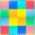 ProSource Baby Play Mat, Soft Foam Floor Tiles for Kids, Interlocking EVA Panels for Playpen Use, Crawling Development Surface, Safe Non-Toxic Toddler Flooring, 16 Tiles, Multicolor