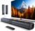 Saiyin 24″ Sound Bar, Center-Channel Surround Soundbar System for Smart TV | Detachable Design, Supports TV-ARC/Optical, AUX/Bluetooth 5.3 Input, Compatible with Fire TV Remote, Wall-mountable
