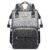 GAIVP Diaper Bag Backpack for Women, Baby Bags for Girls,Diaper Bag with Changing Pad, and Insulated Pockets (Dark Grey +Light Grey)