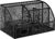 Amazon Basics Mesh Pen Holder and Desktop Desk Organizer, Office Caddy Storage for Writing Utensils, 9.1 x 5.9 x 5.5 inches, Black