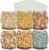 Mama Koala 3.0 Pocket Cloth Diapers for Babies with AWJ Lining, 6 Pack with 6 5-Layer Natural Cloth Diaper Inserts – Reusable and Washable Pocket Diapers(A-Little Daisies)