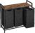 VASAGLE Laundry Hamper, Laundry Basket, Laundry Sorter with 3 Pull-Out and Removable Bags, Shelf, Metal Frame, 3 x 10.6 Gallons (40 L), 36.4 x 13 x 28.4 Inches, Ink Black and Rustic Brown UBLH301B01